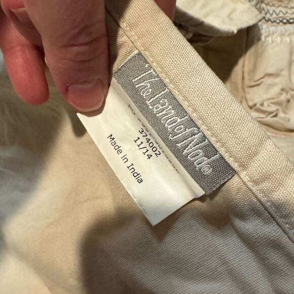 The Land of Nod Tan/Gray/White Diaper holder & organizer Like New - Picture 5 of 6